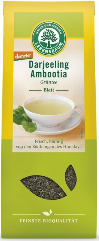HERBATA ZIELONA LIŚCIASTA DARJEELING DEMETER BIO 50 g - LEBENSBAUM