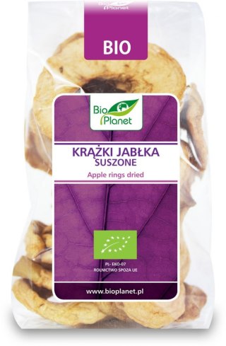 JABŁKA SUSZONE KRĄŻKI BEZGLUTENOWE BIO 100 g - BIO PLANET