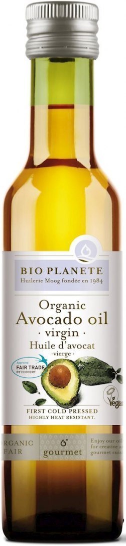OLEJ Z MIĄŻSZU AWOKADO TŁOCZONY NA ZIMNO FAIR FOR LIFE BIO 250 ml - BIO PLANETE
