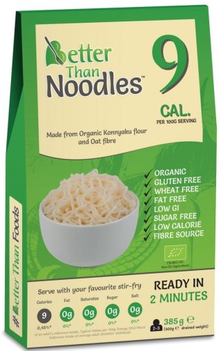 MAKARON (KONJAC) NOODLE BEZGLUTENOWY BIO 385 g (300 g) - BETTER THAN FOODS