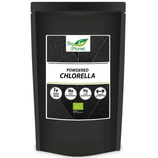 CHLORELLA SPROSZKOWANA BIO 500 g - BIO PLANET INTERNATIONAL