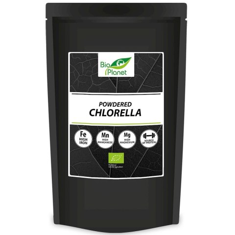 CHLORELLA SPROSZKOWANA BIO 500 g - BIO PLANET INTERNATIONAL