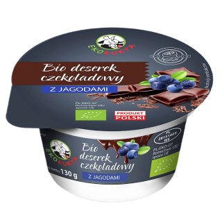DESER CZEKOLADOWY Z JAGODAMI BIO 130 g - EKO ŁUKTA