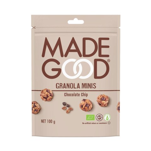 GRANOLA MINIS Z CZEKOLADĄ BEZGLUTENOWA BIO 100 g - MADEGOOD
