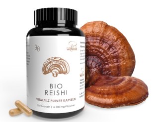 GRZYBY REISHI BIO (500 mg) 100 KAPSUŁEK - PILZE WOHLRAB