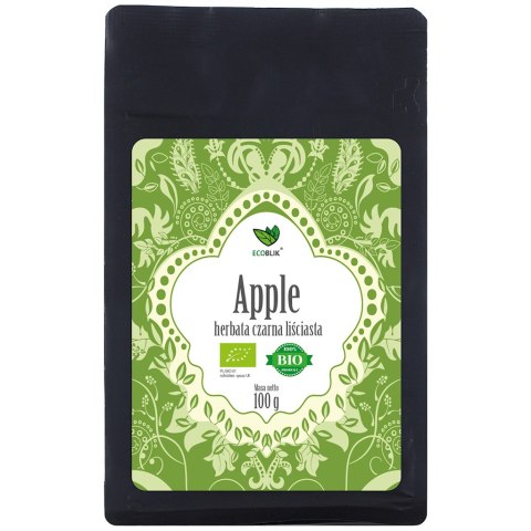 HERBATA CZARNA LIŚCIASTA JABŁKOWA BIO 100 g - ECOBLIK