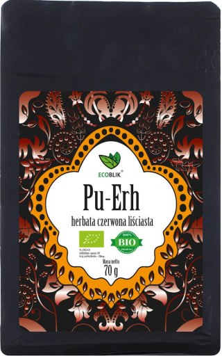 HERBATA CZERWONA LIŚCIASTA PU ERH BIO 70 g - ECOBLIK