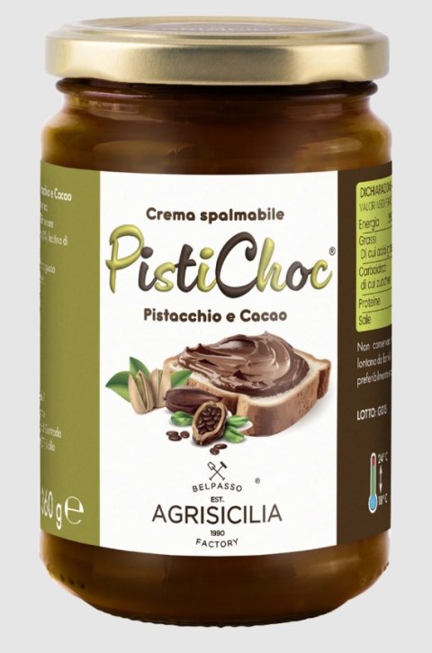 KREM PISTACJOWO - KAKAOWY 340 g - AGRISICILIA
