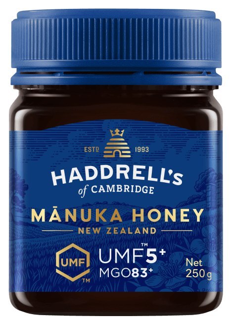 MIÓD MANUKA MGO 83+ UMF 5+ 250 g - HADDRELL'S OF CAMBRIDGE