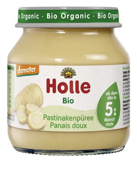 PASTERNAK BEZ DODATKU CUKRÓW BEZGLUTENOWY OD 5 MIESIĄCA DEMETER BIO 125 g (SŁOIK) - HOLLE