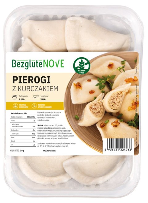 PIEROGI Z KURCZAKIEM BEZGLUTENOWE 280 g - BEZGLUTENOVE