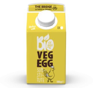 ROŚLINNY ZAMIENNIK 8 JAJ W PŁYNIE BEZGLUTENOWY BIO 500 g - THE BRIDGE