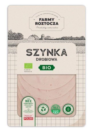 SZYNKA DROBIOWA PLASTRY BIO 100 g - FARMY ROZTOCZA (Z PÓŁKI)