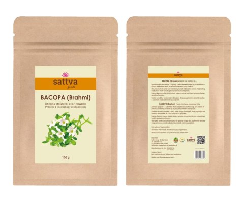 BACOPA DROBNOLISTNA (BRAHMI) W PROSZKU 100 g - SATTVA (FOODS)