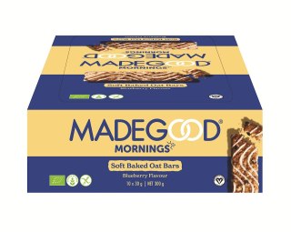 BATONIKI OWSIANE SOFT Z JAGODAMI BEZGLUTENOWE BIO (5 x 30 g) 150 g - MADEGOOD MORNINGS