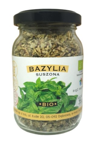 BAZYLIA SUSZONA BEZGLUTENOWA BIO 35 g - PIĘĆ PRZEMIAN