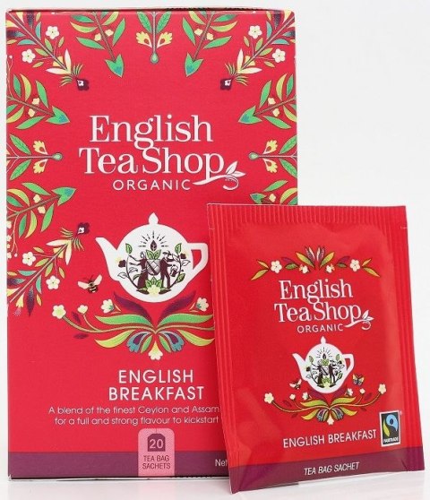 HERBATA CZARNA ENGLISH BREAKFAST FAIR TRADE BIO (20 x 2,5 g) 50 g - ENGLISH TEA SHOP ORGANIC