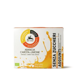 NAPÓJ JABŁKO - POMARAŃCZA - MARCHEW - CYTRYNA BEZ DODATKU CUKRÓW BIO 200 ml - ALCE NERO