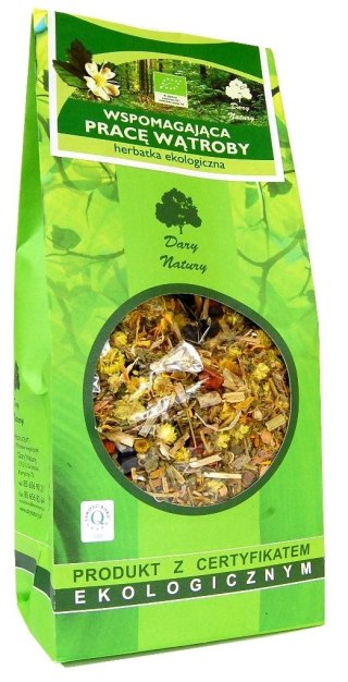 Przecena HERBATKA WSPOMAGAJĄCA PRACĘ WĄTROBY BIO 200 g - DARY NATURY