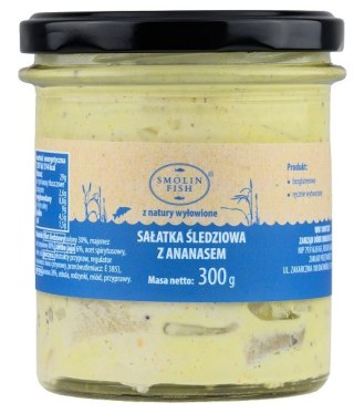 SAŁATKA ŚLEDZIOWA Z ANANASEM 300 g - SMOLIN FISH (NA ZAMÓWIENIE)