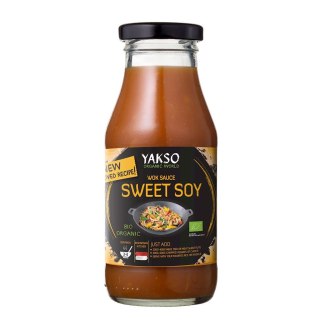 SOS SOJOWY SŁODKI DO WOKA BIO 240 ml - YAKSO