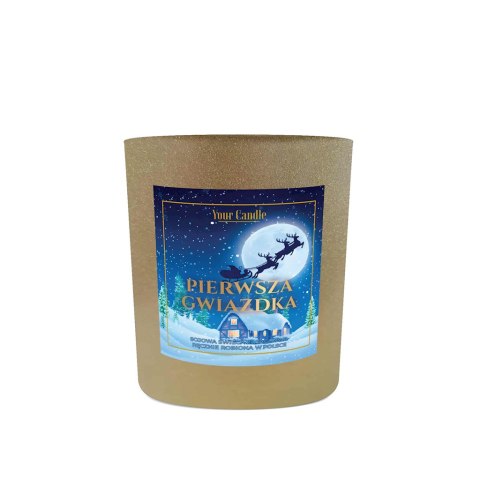 ŚWIECA SOJOWA ZAPACHOWA PIERWSZA GWIAZDKA 180 ml - YOUR CANDLE (PRODUKT SEZONOWY)