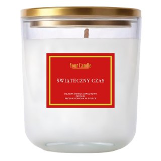 ŚWIECA SOJOWA ZAPACHOWA ŚWIĄTECZNY CZAS 180 ml - YOUR CANDLE (PRODUKT SEZONOWY)