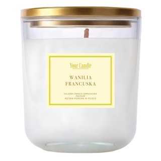 ŚWIECA SOJOWA ZAPACHOWA WANILIA FRANCUSKA 180 ml - YOUR CANDLE (PRODUKT SEZONOWY)