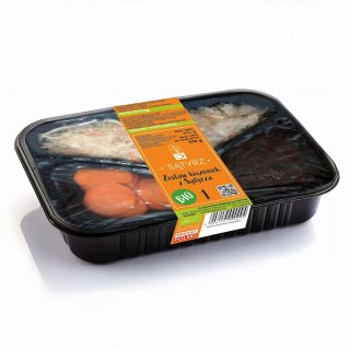 ZESTAW KISZONEK - KAPUSTA BIAŁA Z MARCHEWKĄ, MARCHEWKA, BURAK TARTY BIO 570 g (330 g) - SĄTYRZ OBIADOWO
