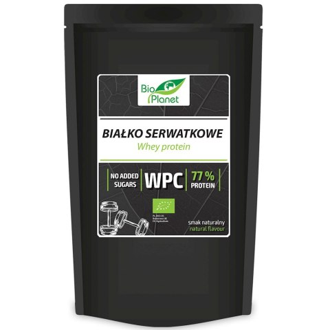 BIAŁKO SERWATKOWE NATURALNE (WPC 77) BIO 150 g - BIO PLANET