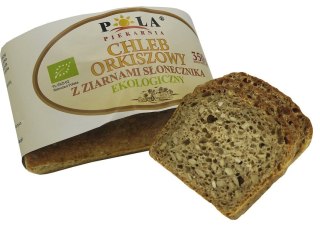 CHLEB ORKISZOWY Z ZIARNAMI SŁONECZNIKA BIO 350 g - POLA (NA ZAMÓWIENIE)