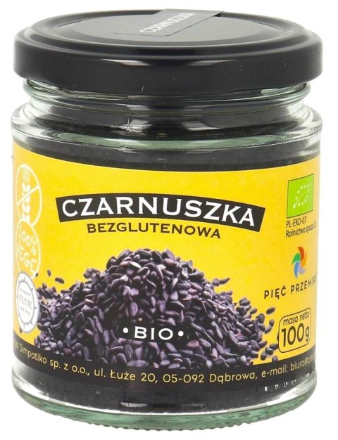 CZARNUSZKA BEZGLUTENOWA BIO 100 g - PIĘĆ PRZEMIAN