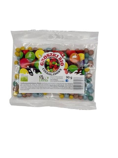 GROSZKI W CZEKOLADZIE BEZGLUTENOWE BIO 90 g - EKOFLORKA