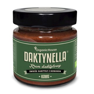 KREM KOKOS - DAKTYLE MEDJOOL - KAWA BEZGLUTENOWY BIO 190 g - ORGANICHOUSE (DAKTYNELLA)
