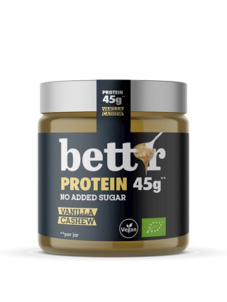 KREM PROTEINOWY Z ORZECHÓW NERKOWCA Z WANILIĄ BEZ DODATKU CUKRÓW BIO 250 g - BETT'R