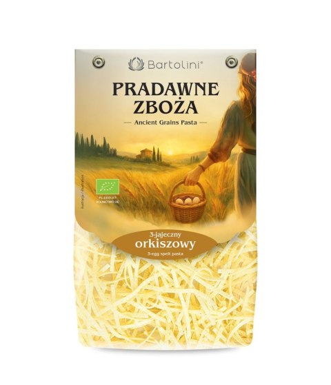 MAKARON (3 JAJECZNY ORKISZOWY) KRAJANKA BIO 250 g - BARTOLINI (PRADAWNE ZBOŻA)