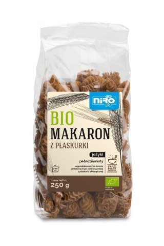 MAKARON (Z PŁASKURKI RAZOWY) JEŻYKI BIO 250 g - NIRO