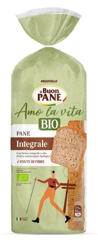 Przecena CHLEB TOSTOWY PEŁNOZIARNISTY KROJONY BIO 400 g - IL BUON PANE