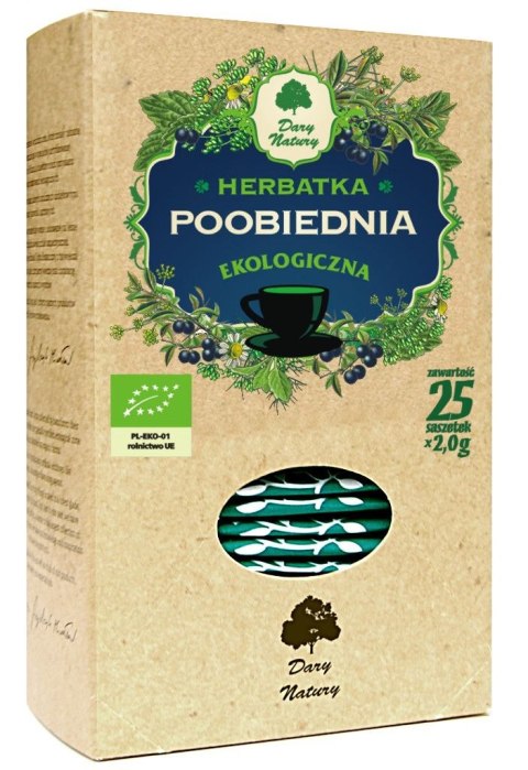 Przecena HERBATKA POOBIEDNIA BIO (25 x 2 g) 50 g - DARY NATURY