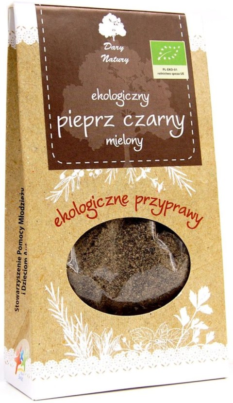 Przecena PIEPRZ CZARNY MIELONY BIO 50 g - DARY NATURY