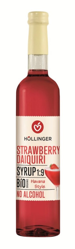 SYROP DO DRINKÓW I KOKTAJLI STRAWBERRY DAIQUIRI BIO 500 ml - HOLLINGER