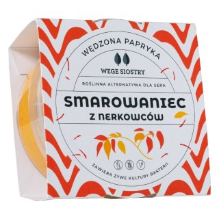WEGAŃSKA ALTERNATYWA SERKA TWAROGOWEGO Z ORZECHÓW NERKOWCA Z PAPRYKĄ WĘDZONĄ BEZGLUTENOWA 150 g - WEGE SIOSTRY