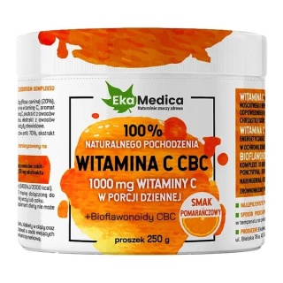 Witamina C CBC 250 g - 100% naturalna witamina C z bioflawonoidami