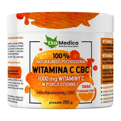Witamina C CBC 250 g - 100% naturalna witamina C z bioflawonoidami