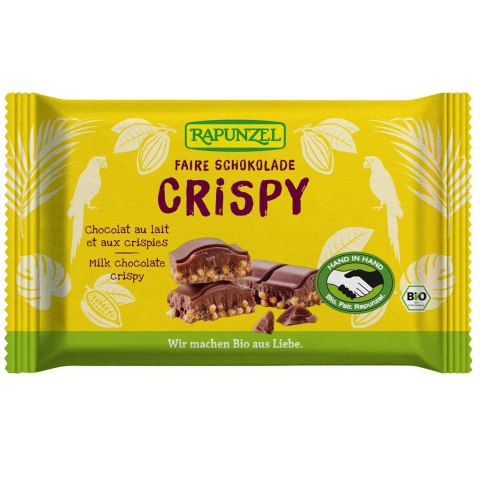 CZEKOLADA MLECZNA Z CHRUPKAMI ZBOŻOWYMI BIO 100 g - RAPUNZEL