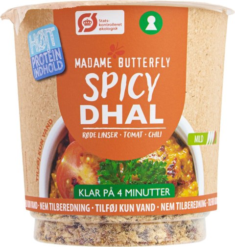 DANIE BŁYSKAWICZNE PROTEINOWE DAL PIKANTNY BIO 60 g - MADAME BUTTERFLY