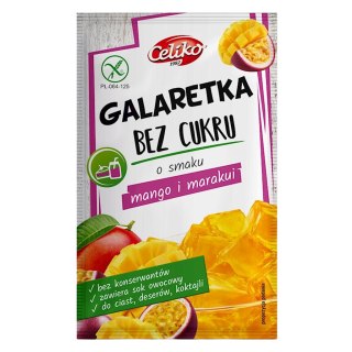 GALARETKA BEZ CUKRU O SMAKU MANGO - MARAKUJA BEZGLUTENOWA 14 g - CELIKO