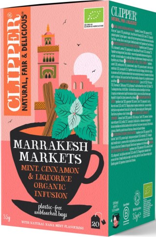 HERBATKA Z MIĘTĄ, CYNAMONEM I LUKRECJĄ (MARRAKESH MARKETS) BIO (20 x 1,75 g) 35 g - CLIPPER