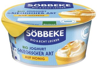 JOGURT TYPU GRECKIEGO Z MIODEM BIO 150 g - SOBBEKE
