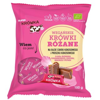 #KRÓWKI O SMAKU RÓŻANYM BEZMLECZNE BEZGLUTENOWE BIO 150 g - ME GUSTO (SUPER KRÓWKA)